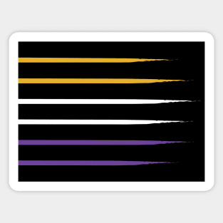 Suffragette Flag Colors US / USA Sticker